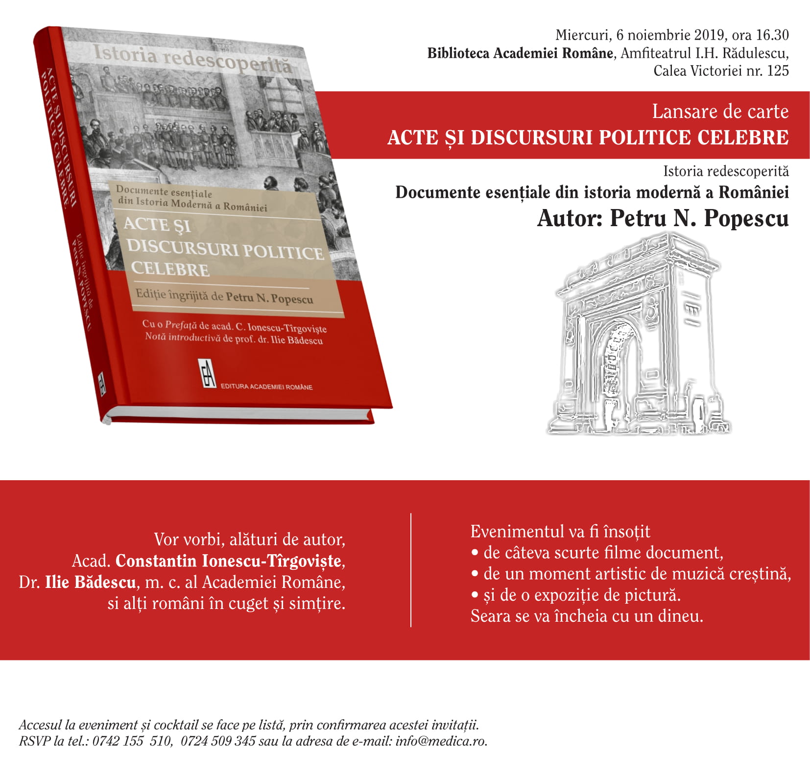 Invitație Lansare Carte Istoria Redescoperită Documente Esențiale